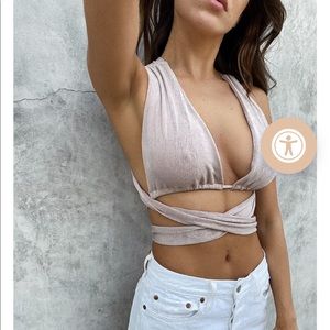 Shop starlow girl crushed lavender wrap top